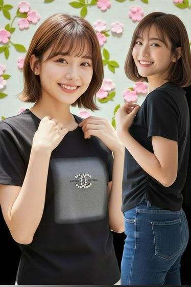 ขายเหมาเสื้อยืดแฟชั่นผู้หญิง ไซส์ S  50 ตัว ราคาถูกมาก รูปที่ 3