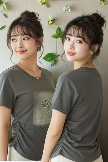 ขายเหมาเสื้อยืดแฟชั่นผู้หญิง ไซส์ S  50 ตัว ราคาถูกมาก รูปที่ 5