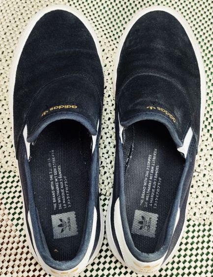 รองเท้า💥adidas Slip -on💥ของแท้‼️หนังกลับ สีดำ สวยๆ เดิมๆ สภาพดี💥ไซร์ 42 รูปที่ 15