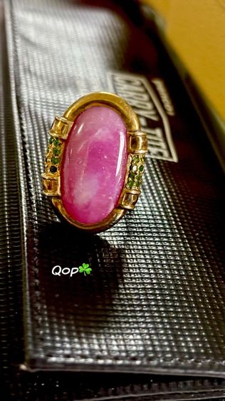 แหวนทับทิมประดับกรีนโครม