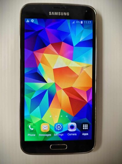 Samsung Galaxy S5 สีดำ เครื่องนอก สภาพดี  ซิมล็อค ต่อ wifi เล่นเน็ตได้