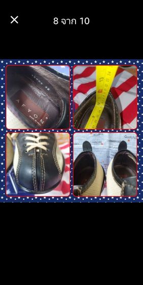 คัชชูหนังแท้ 🇮🇪Made in Italy🇮🇪size39 สภาพสวย รูปที่ 9