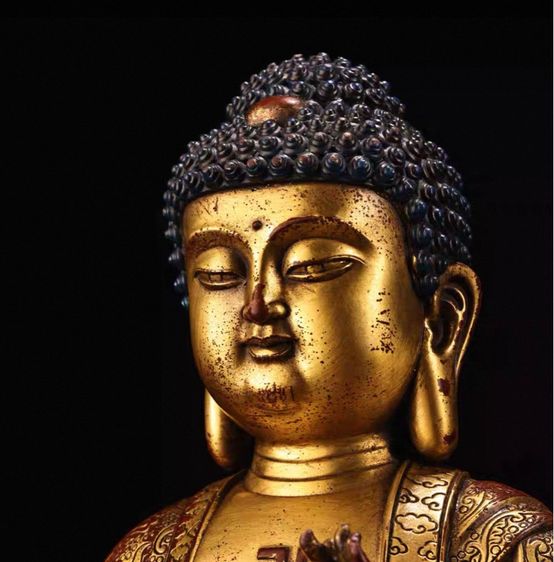 🕉️พระพุทธรูปไวโรจนะสำริดโบราณ รูปที่ 3