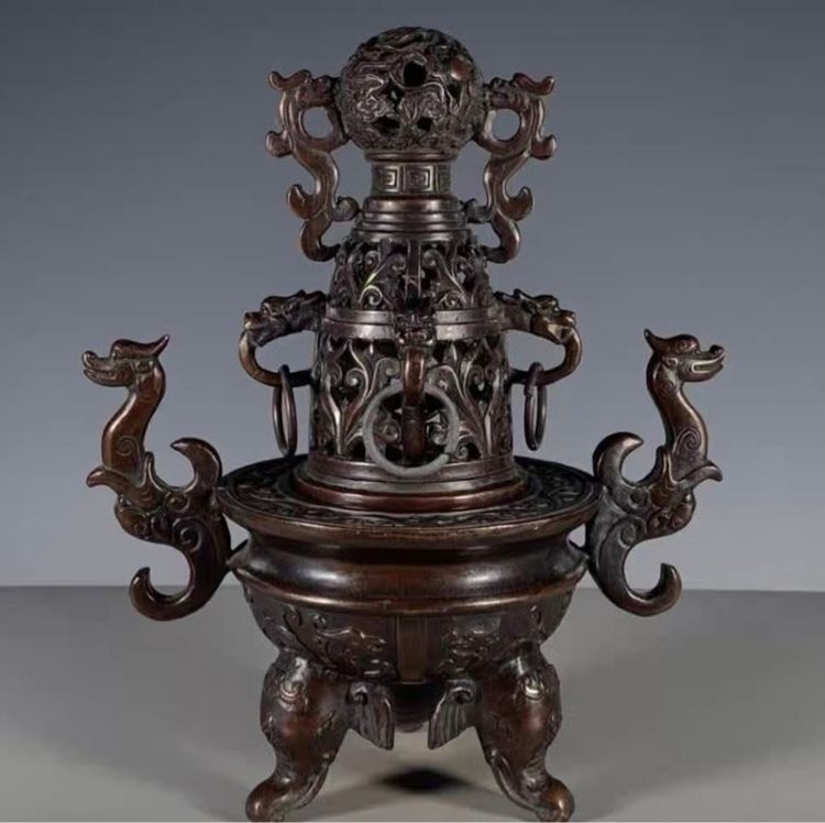 ✨เตาเผาธูปทองเหลืองโบราณ✨