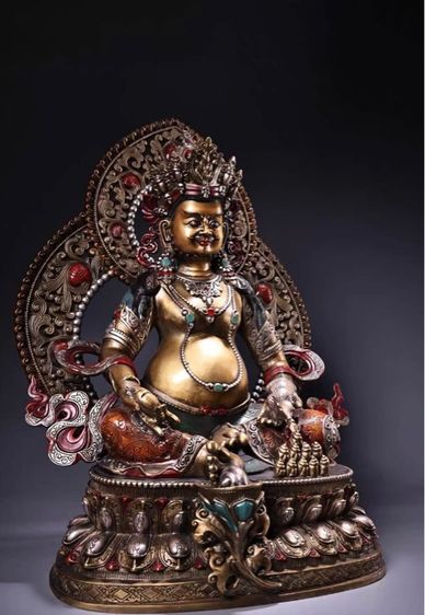 🕉️พระพุทธรูปจัมบาลาสีเหลือง 🕉️ รูปที่ 2