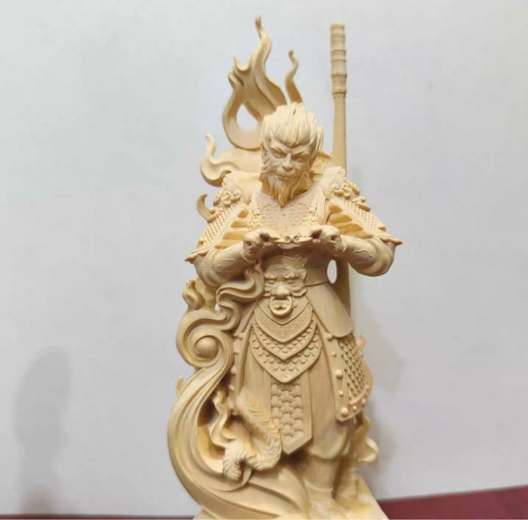 ✨เทพเจ้าเห้งเจียปางสมาธิ 18 cm. ไม้หอมทูจา