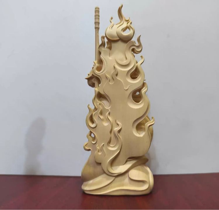 ✨เทพเจ้าเห้งเจียปางสมาธิ 18 cm. ไม้หอมทูจา รูปที่ 2