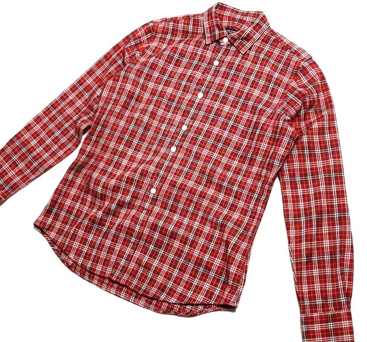 Burberry Black Label Men's Long Sleeve Checked Shirt รูปที่ 5