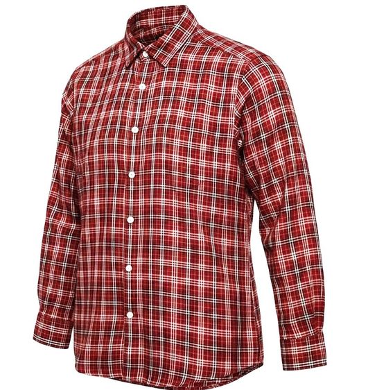 Burberry Black Label Men's Long Sleeve Checked Shirt รูปที่ 4