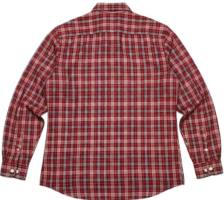 Burberry Black Label Men's Long Sleeve Checked Shirt รูปที่ 8