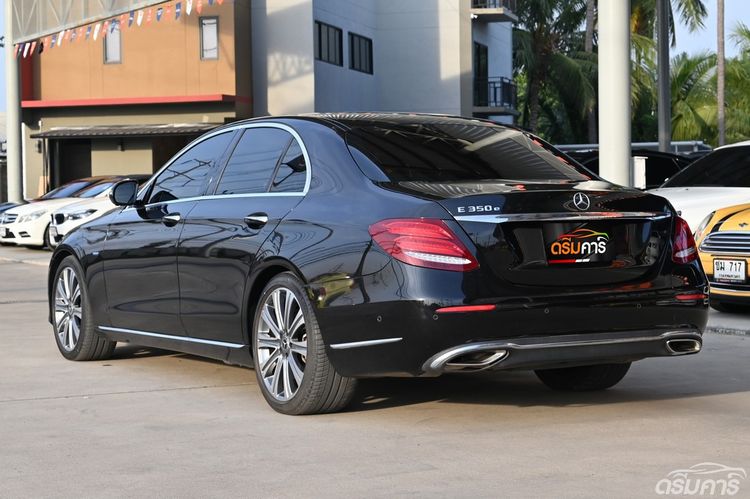 Mercedes-Benz E-Class 2017 E350 Sedan ปลั๊กอินไฮบริด (PHEV) ไม่ติดแก๊ส เกียร์อัตโนมัติ ดำ รูปที่ 3