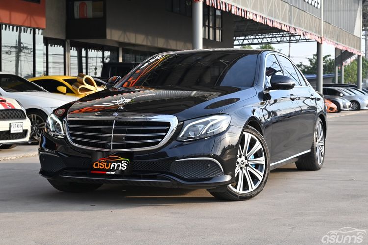 Mercedes-Benz E-Class 2017 E350 Sedan ปลั๊กอินไฮบริด (PHEV) ไม่ติดแก๊ส เกียร์อัตโนมัติ ดำ