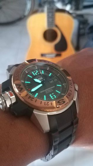 นสฬิกา Seiko5 Map Pinkgold รูปที่ 6