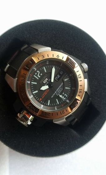 นสฬิกา Seiko5 Map Pinkgold รูปที่ 2