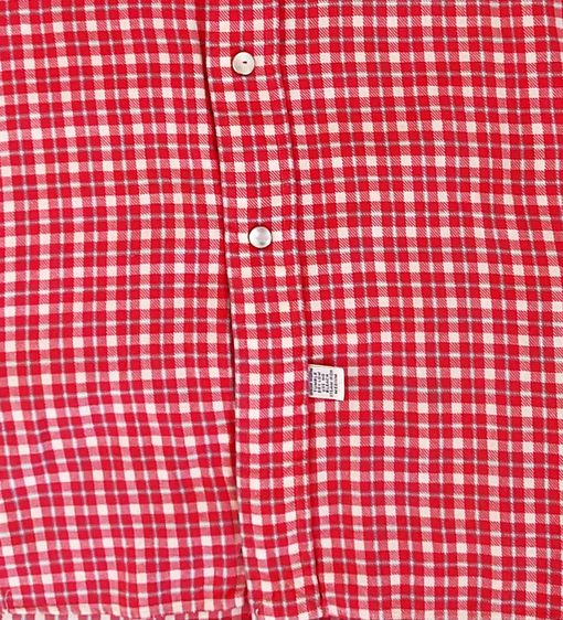 Polo Ralph Lauren red and white tartan-check cotton Western shirt.  รูปที่ 7