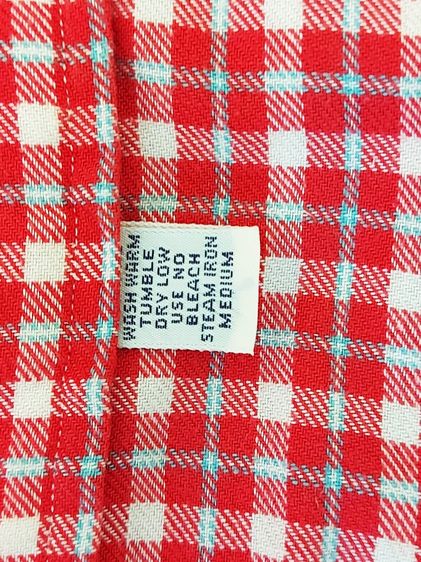 Polo Ralph Lauren red and white tartan-check cotton Western shirt.  รูปที่ 6