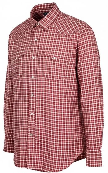 Polo Ralph Lauren red and white tartan-check cotton Western shirt.  รูปที่ 5