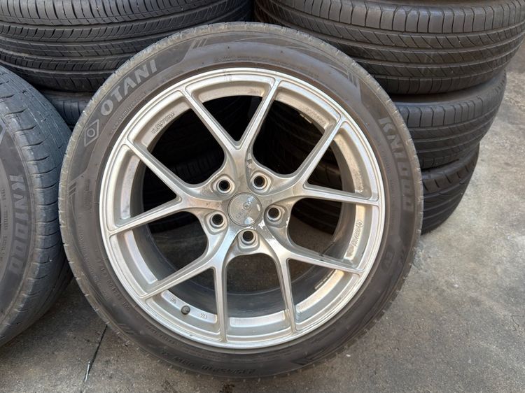 ล้อแฟชั่นขอบ18“8.5”อ๊อฟ35พร้อมยางปี24 รูปที่ 2