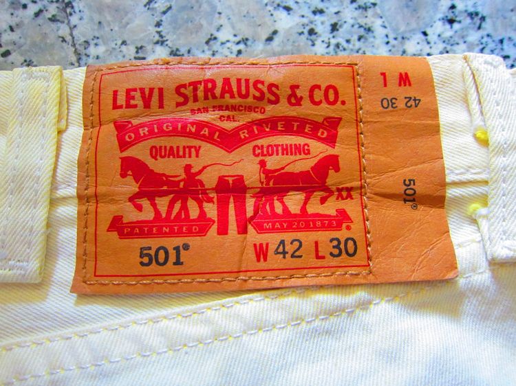 ขาย Levi's 501 W 42 L30  (ของแท้ๆ) Made in EGYPT ชายหรือหญิง ใส่ได้ รูปที่ 5