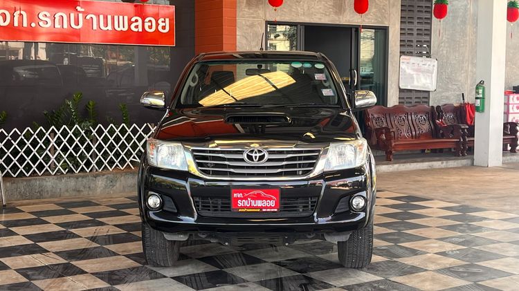Toyota Hilux Vigo Champ 2014 Smart Cab 2.5 E VNT Prerunner Pickup ดีเซล ไม่ติดแก๊ส เกียร์ธรรมดา ดำ รูปที่ 2