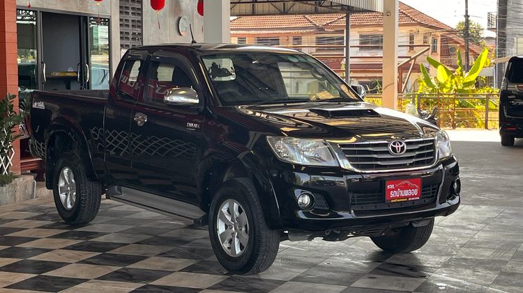 Toyota Hilux Vigo Champ 2014 Smart Cab 2.5 E VNT Prerunner Pickup ดีเซล ไม่ติดแก๊ส เกียร์ธรรมดา ดำ รูปที่ 3