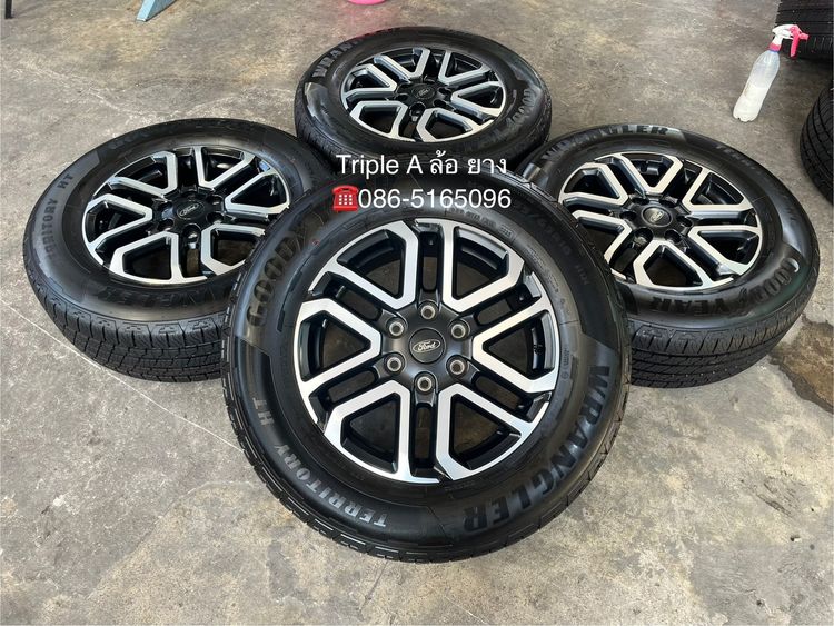 ✨ล้อแม็กป้ายแดง✨Ford Next-Gen Sport ขอบ 18 ดำหน้าเงา พร้อมยางใหม่ป้ายแดง 255-65-18 Goodyear💥ปี25💥