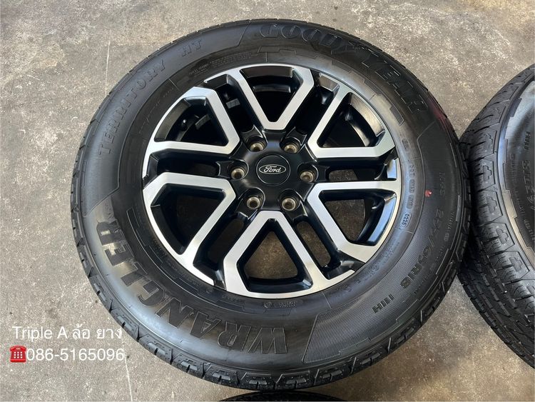 ✨ล้อแม็กป้ายแดง✨Ford Next-Gen Sport ขอบ 18 ดำหน้าเงา พร้อมยางใหม่ป้ายแดง 255-65-18 Goodyear💥ปี25💥 รูปที่ 4