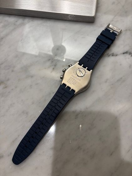 นาฬิกา Swatch Blue grid สีน้ำเงิน YVS454 รูปที่ 5