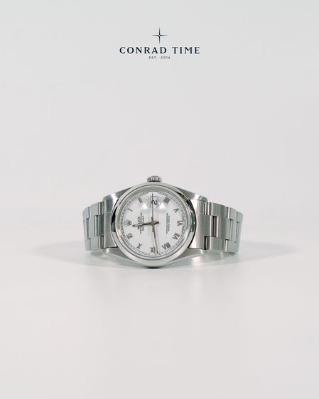 Rolex Datejust 16200 White Roman Dial Oyster Steel 1996 36mm.  รูปที่ 7