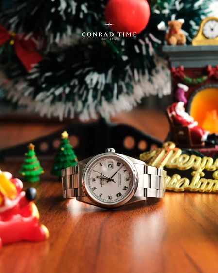 Rolex Datejust 16200 White Roman Dial Oyster Steel 1996 36mm. 