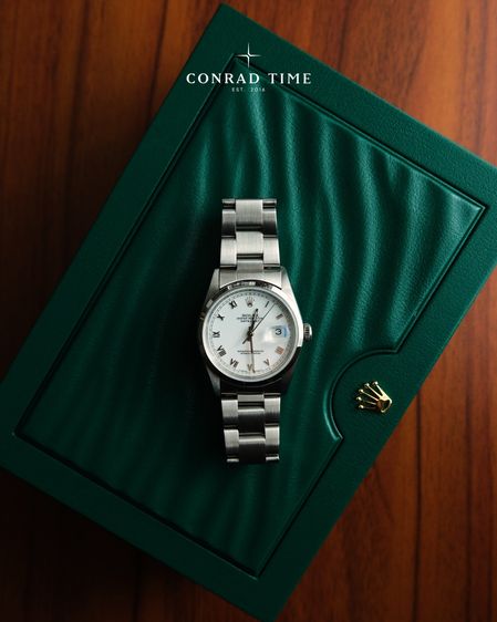 Rolex Datejust 16200 White Roman Dial Oyster Steel 1996 36mm.  รูปที่ 5