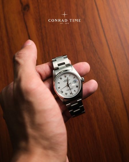 Rolex Datejust 16200 White Roman Dial Oyster Steel 1996 36mm.  รูปที่ 4