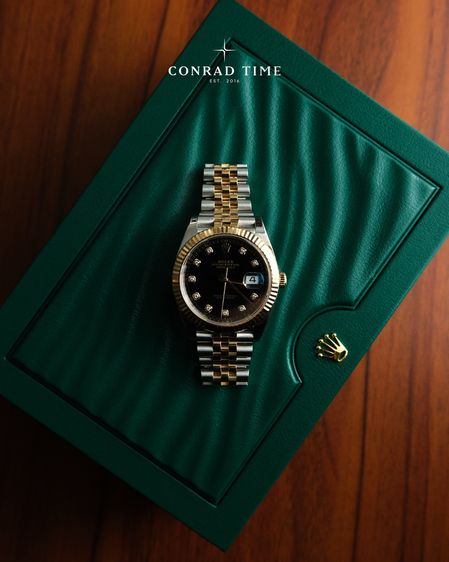 Rolex Datejust 126333 Black Diamond Dial Two-Tone Jubilee 2021 41mm. 