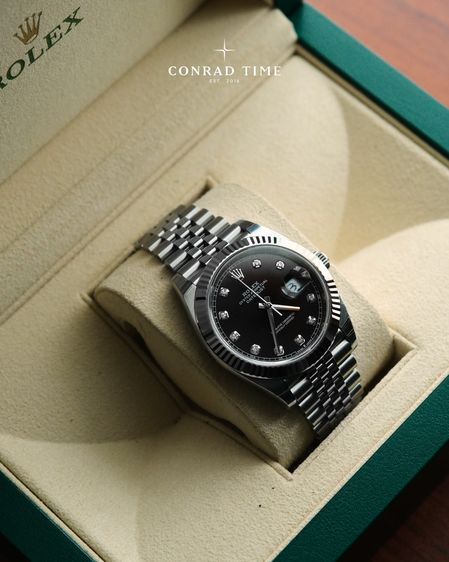 New Rolex Datejust 126334 Black Diamond Dial Jubilee 2025 41mm. Fullset 