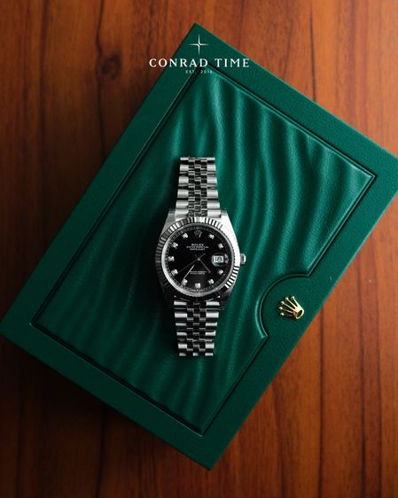 New Rolex Datejust 126334 Black Diamond Dial Jubilee 2025 41mm. Fullset  รูปที่ 2