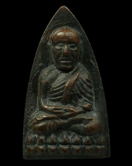 หลวงพ่อทวดวัดช้างให้ เตารีดปั๊มซ้ำพิมพ์A เนื้อโลหะผสม ปี 2505