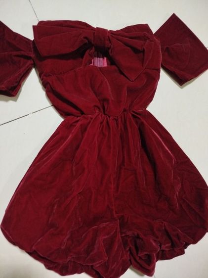 จั๊มสูท แดงกำมะหยี่ รูปที่ 3