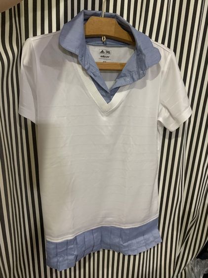 เสื้อ POLO ผู้หญิง ใส่เล่นกี่ฬา ได้ทุกแบบ หรือจะใส่ตีกอล์ฟ ก้อได้ ยี่ห้อ adidas แท้  เนื้อผ้ากันร้อน กันเหงื่อได้ดี