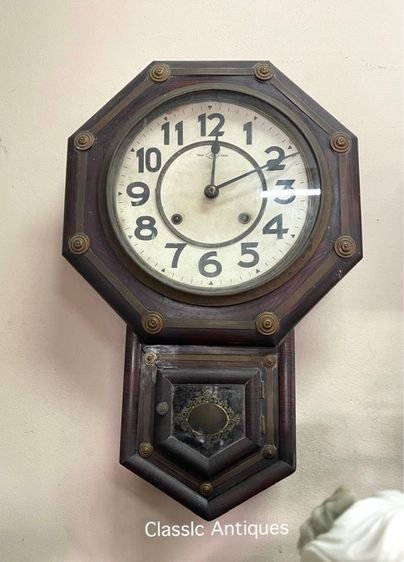 นาฬิกา แปดเหลี่ยม โบราณ เก่าสะสม รูปที่ 2