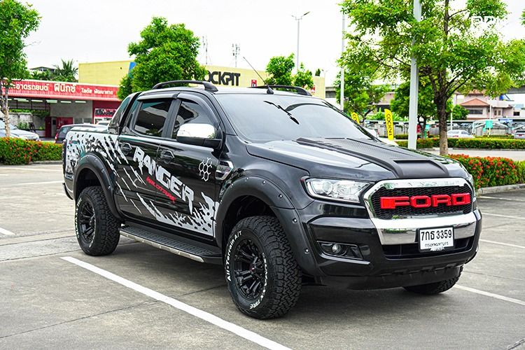 Ford Ranger 2018 2.2 Hi-Rider XLT Pickup ดีเซล ไม่ติดแก๊ส เกียร์อัตโนมัติ ดำ รูปที่ 3