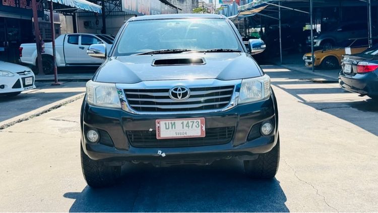 Toyota Hilux Vigo Champ 2013 Smart Cab 2.5 E Prerunner Pickup ดีเซล ไม่ติดแก๊ส เกียร์ธรรมดา ดำ รูปที่ 2