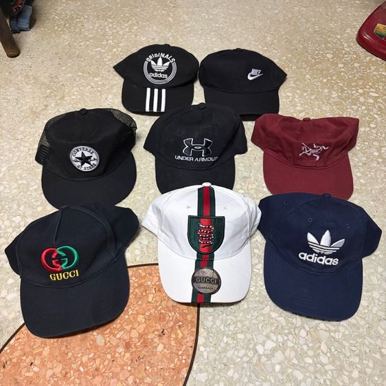 หมวกแบรนด์งานแฟชั่นขายเหมา 8 ใบ