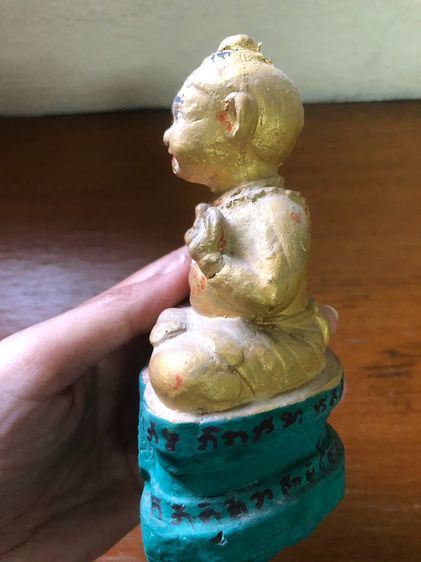 กุมารทอง ตุ๊กตาทอง ฐาน 9 เทพนิมิตร หลวงปู่แย้ม วัดสามง่าม ปี 2548 พิมพ์กลาง หลังตรง ยุคต้น นัดรับ บางบอน 1 รูปที่ 8