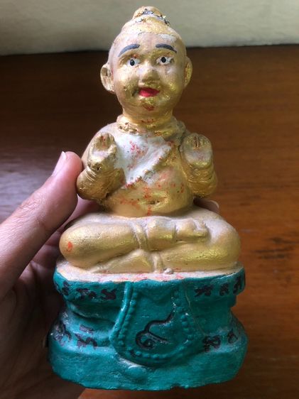กุมารทอง ตุ๊กตาทอง ฐาน 9 เทพนิมิตร หลวงปู่แย้ม วัดสามง่าม ปี 2548 พิมพ์กลาง หลังตรง ยุคต้น นัดรับ บางบอน 1 รูปที่ 6