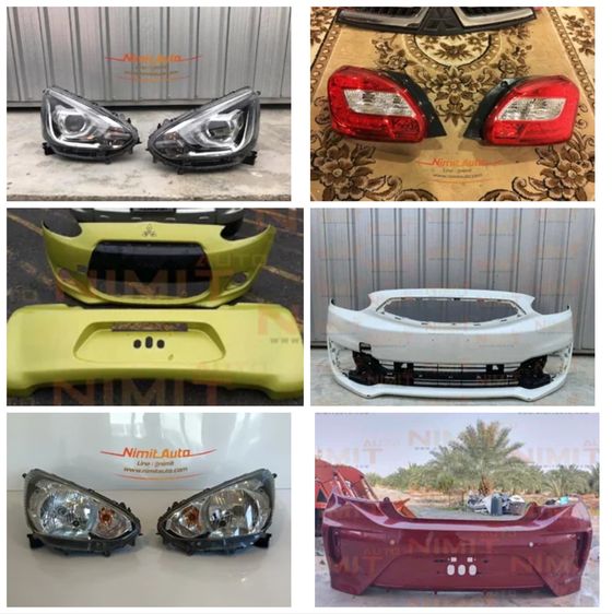 🔥 อะไหล่ Mitsubishi Mirage (2012–2020) ของแท้ศูนย์ ราคาดี พร้อมส่งทั่วไทย ไฟหน้า ไฟท้าย กันชน ฝากระโปรง ประตู กระจกมองข้าง จาก NIMIT AUTO