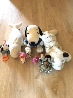 ตุ๊กตา ซื้อเลย สวยงาม 9 COLLECTABLE DOLLS-PLUSH,CUTE - BELUGA WHALE SNOOPY WHITED TIGER ETC.
