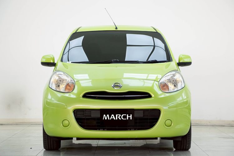 Nissan March 2010 1.2 E Sedan เบนซิน ไม่ติดแก๊ส เกียร์อัตโนมัติ เขียว รูปที่ 4
