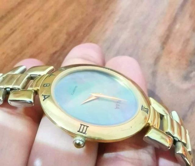💞นาฬิกา ALBA หน้ามุกสวยเรือนสีทอง  รูปที่ 7