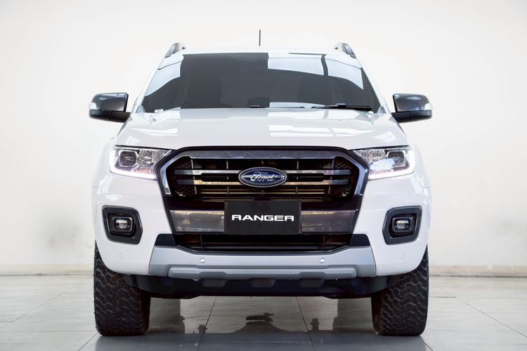 Ford Ranger 2021 2.0 Bi-Turbo Hi-Rider Wildtrak Pickup ดีเซล ไม่ติดแก๊ส เกียร์อัตโนมัติ ขาว รูปที่ 4