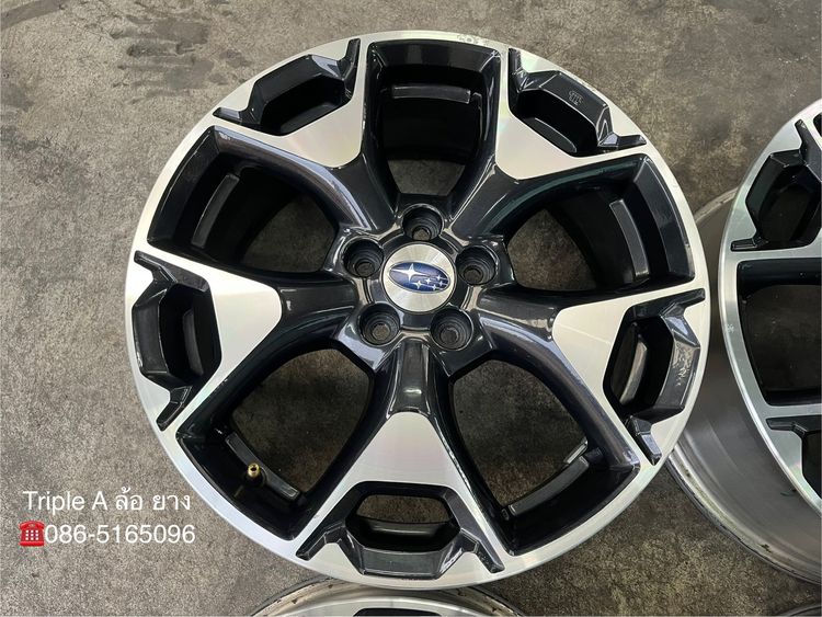 ✨ล้อแม็ก 5รู100✨Subaru XV ขอบ 17 ดำหน้าเงา รูปที่ 4